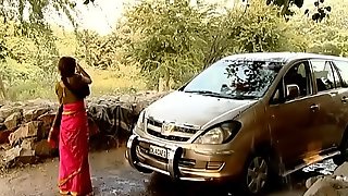---indian village bhabhi washing car..{uncut ex...