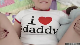For father's day play time, this sweetheart wishes daddy's penis