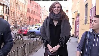 Sexy gals shows love bubbles to concupiscent tourists scene three
