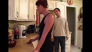 Fucking not quite all outstanding friend's mom in kitchen