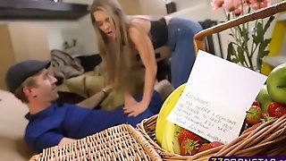 Sexy golden-haired gets screwed during the time that moving in a new a...