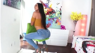 Latina diva has leg shaking anal orgasms - lilly hall