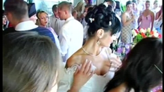 Wedding harlots are fucking in public