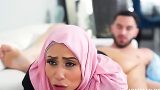 Curvaceous Arab mom seduced stepson into some deep tendency