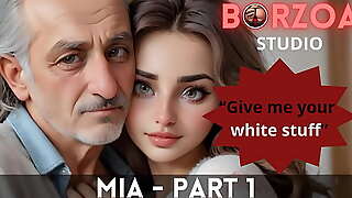 Mia and Papi - 1 - Oversexed old Grandpappa domesticated virgin legal age teenager juvenile Turkish Comprehensive