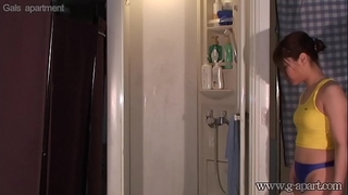 Spying japanese Married slut haruna ikoma in shower room